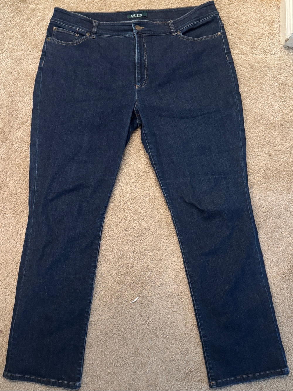 Ralph Lauren Dark Indigo Straight-Leg Women's Jeans